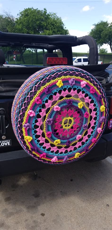 This Crocheted Jeep Tire Cover Rmildlyinteresting