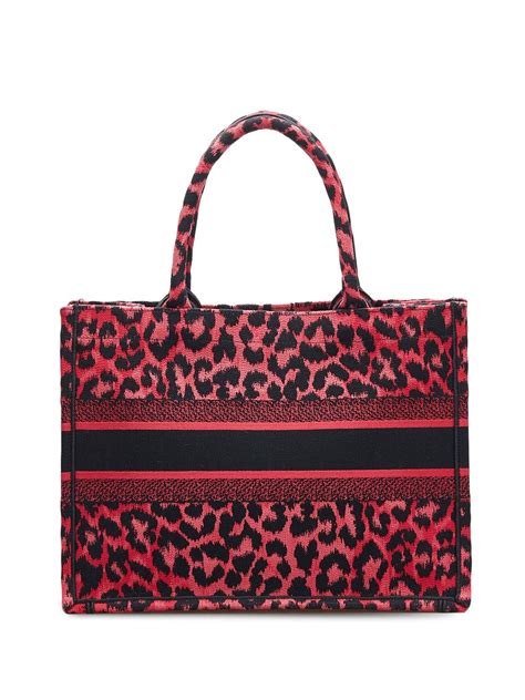 Christian Dior 2021 Pre Owned Leopard Book Tote Bag Farfetch