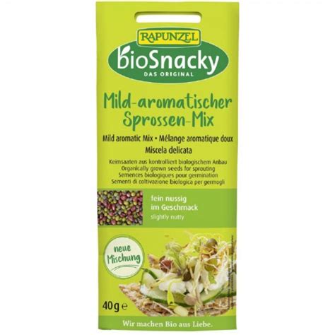 Mix De Seminte Aromate Pentru Germinat Bio BioSnacky 40g Rapunzel