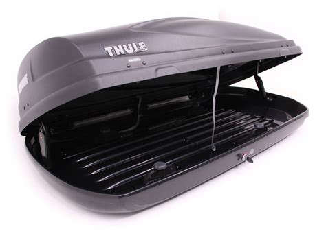 Thule Force Medium Rooftop Cargo Box 13 Cu Ft Aeroskin Black Thule Roof Box Th624