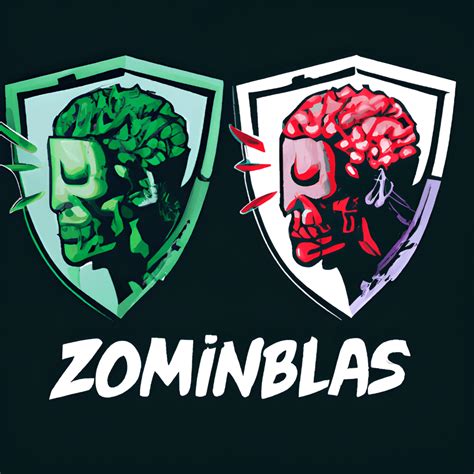 Gráfico Zombie Brain Shield · Creative Fabrica