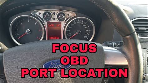 Ford Focus Obd Diagnostic Port Location Youtube