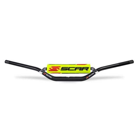 Guidon Avec Barre Scar Mm X Evolution Noir Mousse Jaune Rc Emp