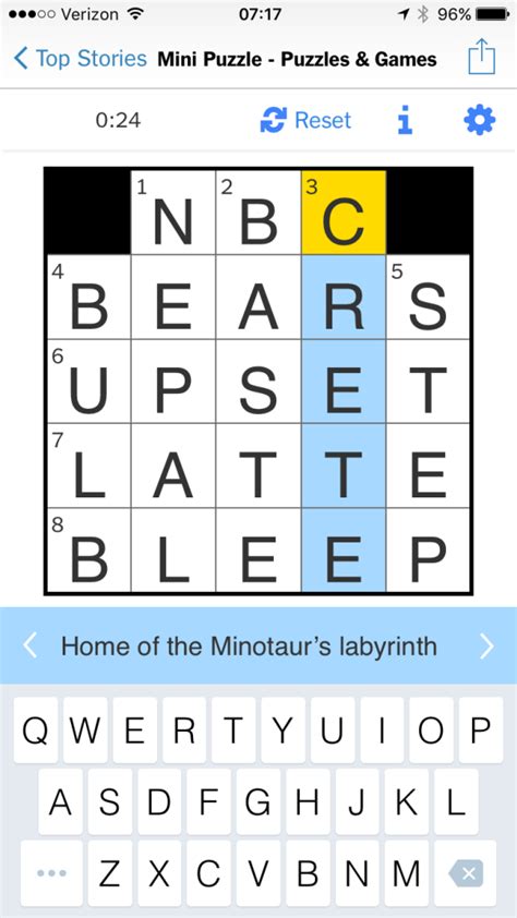 NYTimes Mini Puzzle Clue – Classics Everywhere