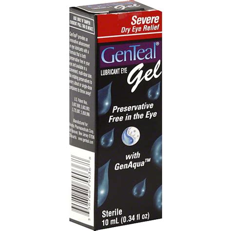 Genteal Eye Gel Lubricant Severe Dry Eye Relief Health And Personal