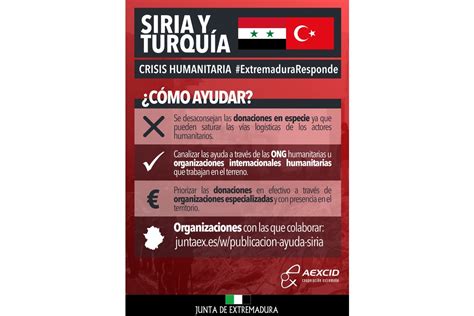 Solidaridad Extremeña Ante La Crisis En Siria Y Turquía Extremadura Com