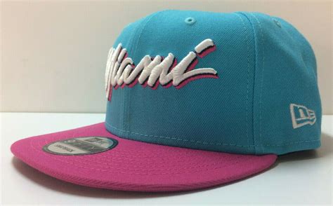 Miami Heat Vice New Era Fifty Nba City Edition Snapback Cap South