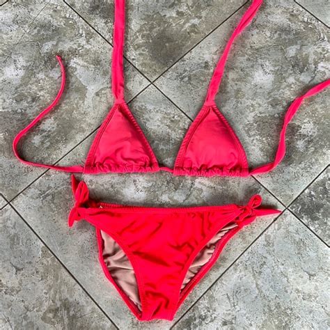 Swim Fluorescent Bikini Set Poshmark