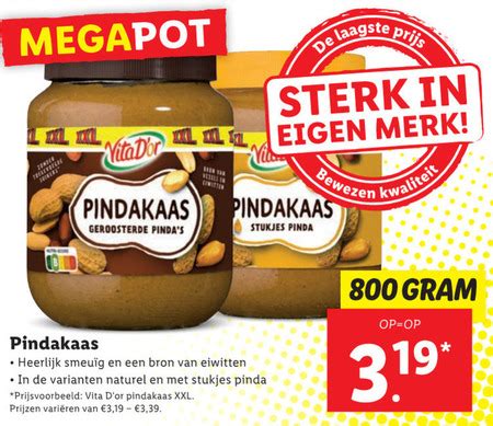 Vita Dor Pindakaas Folder Aanbieding Bij Lidl Details