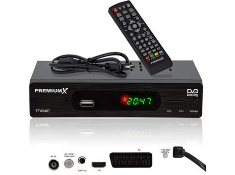 Premiumx Fta T Fullhd Digital Dvb T Terrestrischer Receiver H