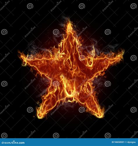 Burning Star Stock Illustration Illustration Of Glare 94658501