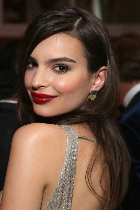 Emily Ratajkowski Instyle And Warner Bros 2014 Golden Globes Party