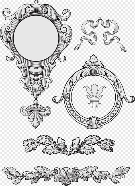 Ornamentos de padrão europeu png PNGWing