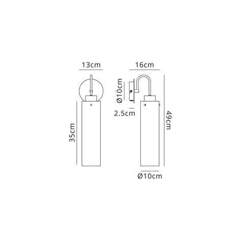 Meyer Slim Wall Light Abbeygate Lighting