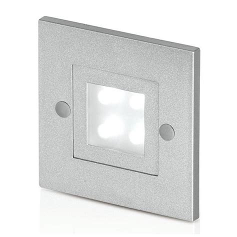 Aurora Lighting 240v Cast Aluminium Square Led Wall Light At Uk