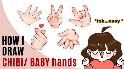 HOW TO DRAW HANDS (chibi ver.) THE EASIEST WAY!| IBIS PAINT X #anime # ...