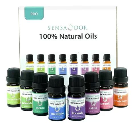 Aceites Esenciales Pure Natural Paquete De Pz De Ml Env O Gratis