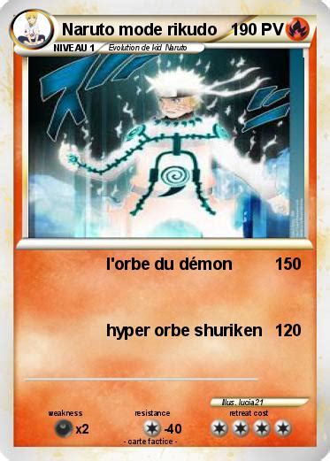 Pok Mon Naruto Mode Rikudo L Orbe Du D Mon Ma Carte Pok Mon