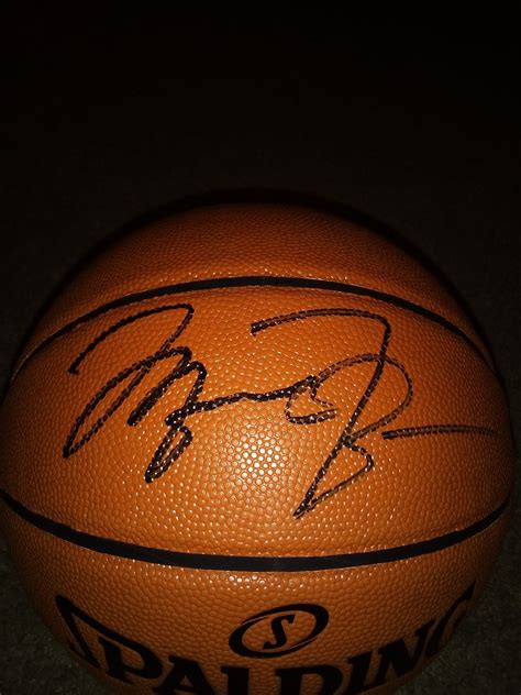 Michael Jordan Autographed Basketball Official Nba Basketball With