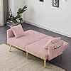 Amazon Antetek Convertible Futon Sofa Bed Inch Modern Velvet