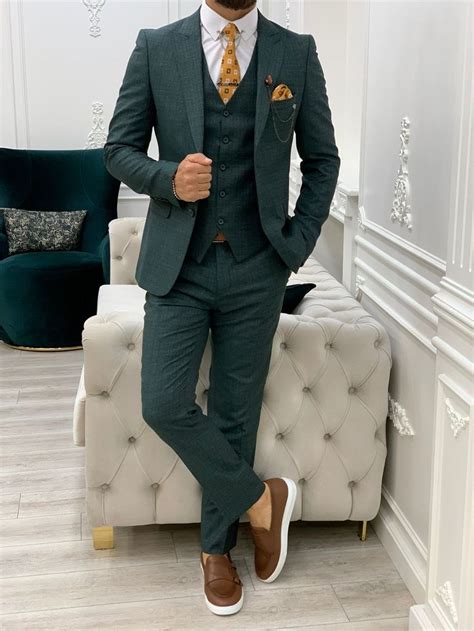 Vermont Green Slim Fit Suit Freeshipping Bojoni In 2023 Slim Fit