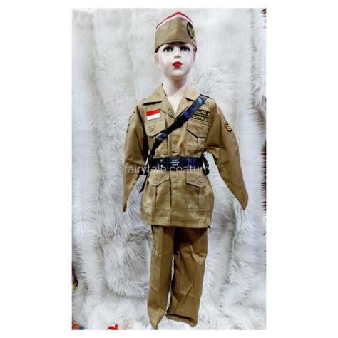 Jual Kostum Baju Profesi Veteran Pejuang Anak Fighter Premium Shopee