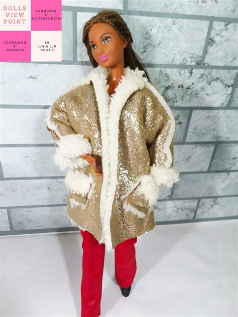 Barbie Faux Shearling Coat Barbie Faux Sheepskin Coat Barbie Parka