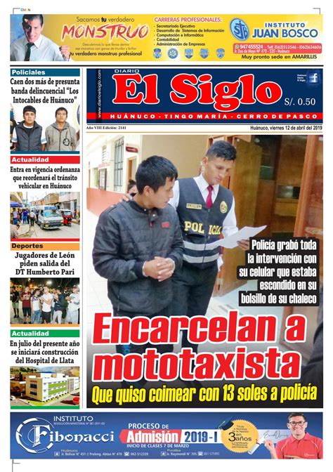 Edición 12-04-2019 by Diario el Siglo - Issuu