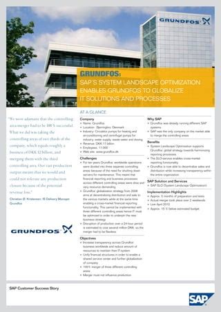 Story On Grundfos Experience Using Sap System Landscape Optimization Pdf