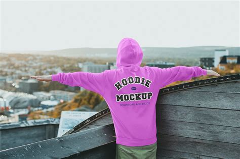 Free Hoodie Back View Mockup Mockupbee