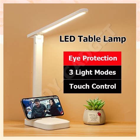 LED Eye Protection Desk Lamp Touch Dimming 3 Colors Dimming Table Lamp