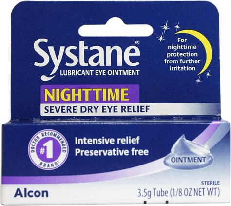 Systane Nighttime Lubricant Eye Ointment 3 5g Tube Amazon Au