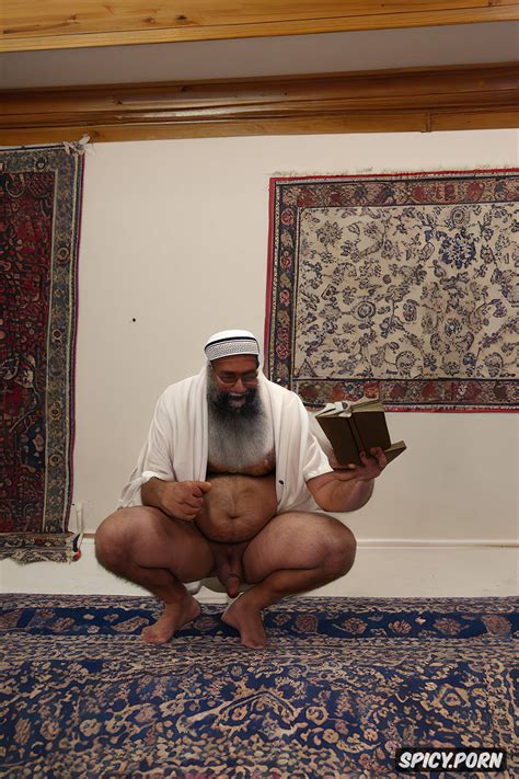 AI Porn Two Old Fat Muslim Imams Big Dick Mosque Cloak Hard Veiny