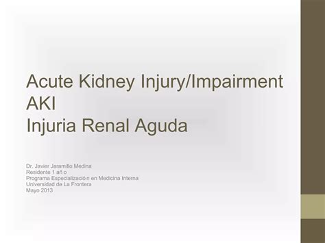 Injuria Renal Aguda 2013 PPT Descarga Gratuita