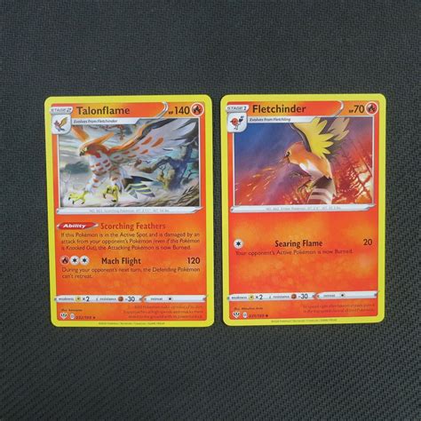 Talonflame Rare Fletchinder Darkness Ablaze Pokemon