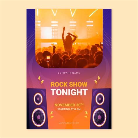 Premium Vector Live Concert Poster Template