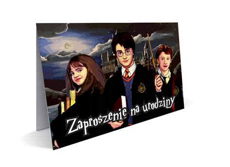 Zaproszenia Na 0 99 Urodziny HARRY POTTER Hogwart 13466242060 Allegro Pl