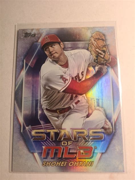 Topps Chrome Shohei Ohtani Stars Of Mlb Los Angeles Angels Ebay