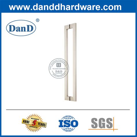 Square Stainless Steel Exterior Main Glass Door Pull Handle Pull Handle And Glass Door Handle