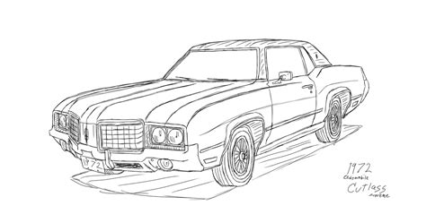 [old Art] Cutlass Supreme Sketch By Sabre471 On Deviantart