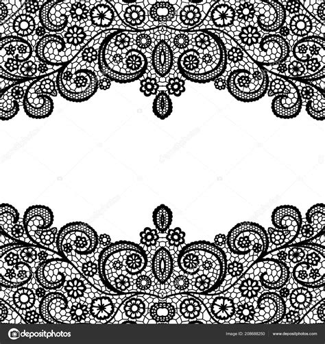 Vintage Black Lace Background