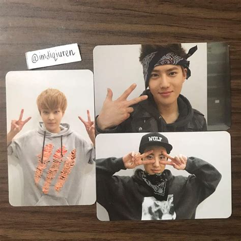 EXO Official XOXO Repackaged Growl Photocard Version B Shopee Malaysia