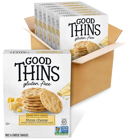 Amazon.com: Good Thins Three Cheese Rice & Cheese Snacks Gluten Free ...