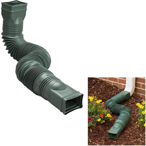 Amerimax Green Flexible Downspout Extension Gutter Connector Rainwater ...