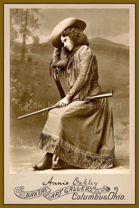 Old Wild West Vintage Clear Photograph Annie Oakley Rare Etsy