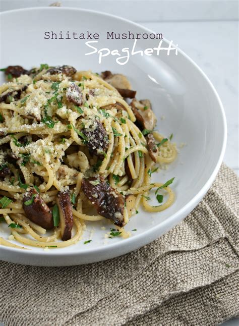 Authentic Suburban Gourmet Shiitake Mushroom Spaghetti