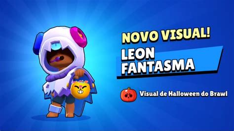 COMPREI A NOVA SKIN DO LEON FANTASMA Brawl Stars YouTube