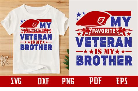 My Favorite Veteran Is My Brother Svg Graphic By Binasvgbundle