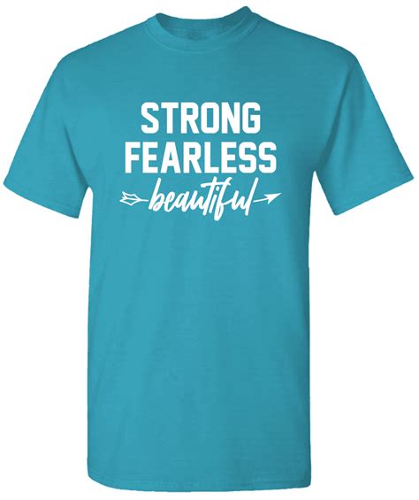 Strong Fearless Beautiful Workout Shirt Motivational T Shirt Gym T Shirt