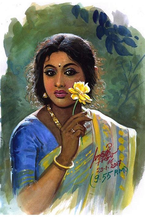 Oviyar Maruthi Indian Art Paintings Indian Women Painting Indian